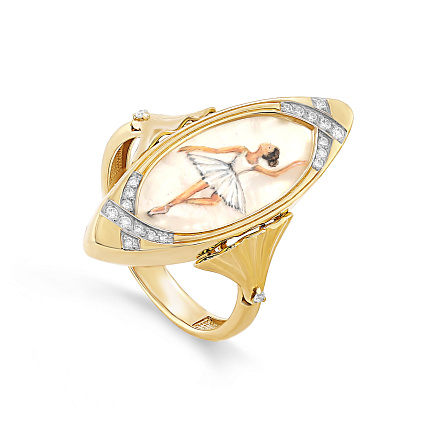 Кольцо из желтого золота