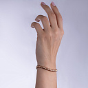 Браслет декоративный из серебра с позолотой