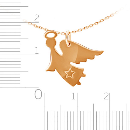 Колье из красного золота