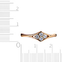 Кольцо из красного золота с бриллиантами