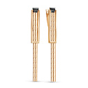 Серьги с английским замком из красного золота с бриллиантами