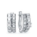 Серьги из белого золота с бриллиантами