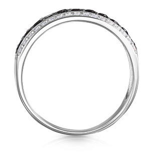 Кольцо из серебра с фианитом