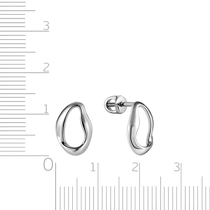 Пусеты из серебра