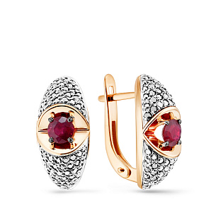 Серьги из красного золота