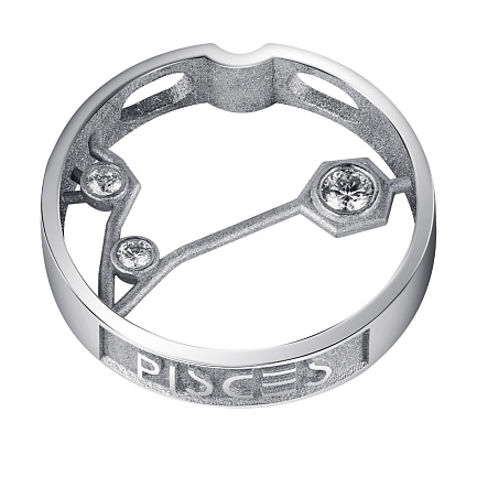 Подвеска из белого золота с бриллиантами