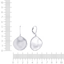 Серьги с французским замком из серебра