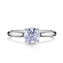 Кольцо из белого золота