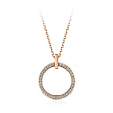 Колье из красного золота с фианитами