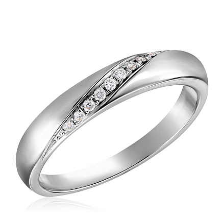 Кольцо из желтого золота с бриллиантами