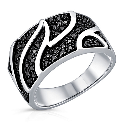 Кольцо из белого золота