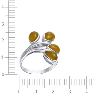 Кольцо из серебра с кварцем