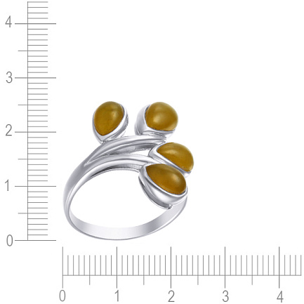 Кольцо из серебра с кварцем