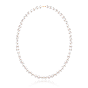 Бусы из жемчуга с красным золотом