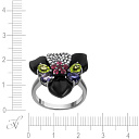 Кольцо из золота с бриллиантами, перидотами