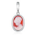 Подвеска из серебра с агатом