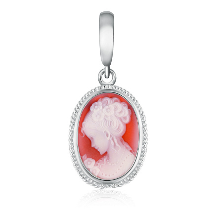 Подвеска из серебра с агатом