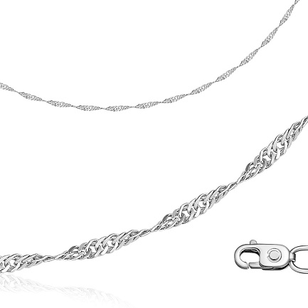 Браслет автомат из серебра, плетение двойное панцирное