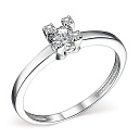 Кольцо из белого золота с бриллиантами