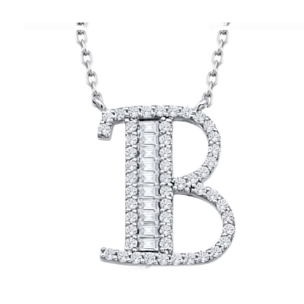 Колье из белого золота с бриллиантами