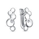 Серьги с английским замком из серебра