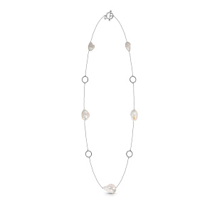 Колье из серебра с жемчугом