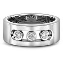 Кольцо из белого золота с бриллиантами