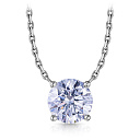 Колье из белого золота с бриллиантом