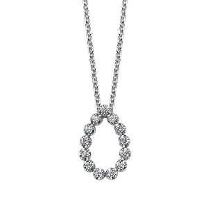 Колье из белого золота с бриллиантами