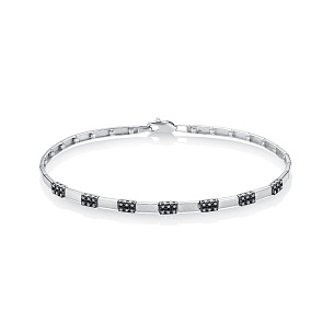 Браслет из белого золота с бриллиантом