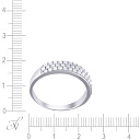 Кольцо помолвочное из белого золота с бриллиантами