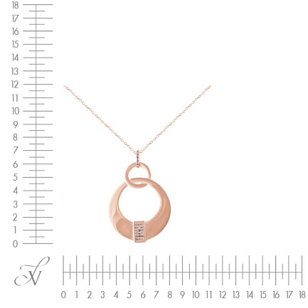 Подвеска из желтого золота с бриллиантами