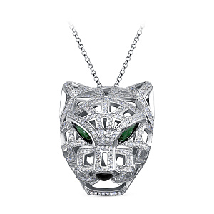 Колье из серебра с фианитами