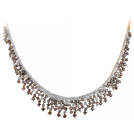 Колье из желтого золота с бриллиантами