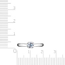 Кольцо из серебра с фианитом