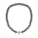 Колье из белого золота с бриллиантами, жемчугом