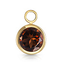 Подвеска из желтого золота с раухтопазом