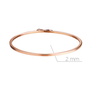 Браслет декоративный из красного золота