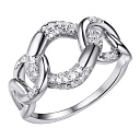 Кольцо из серебра с фианитом