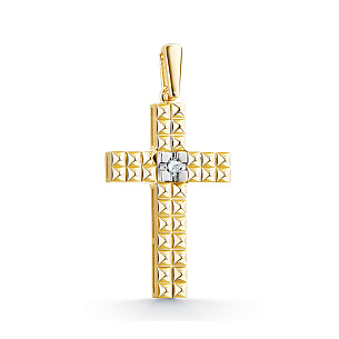 Подвеска из желтого золота с бриллиантом