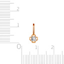 Подвеска из красного золота с фианитами Сваровски