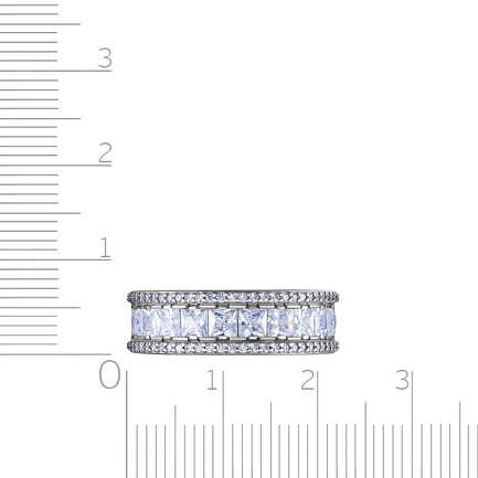 Кольцо из серебра с фианитом
