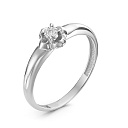 Кольцо из белого золота с бриллиантами