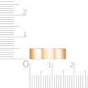 Кольцо обручальное гладкое из красного золота