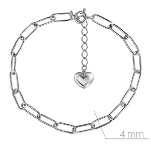 Браслет декоративный из серебра