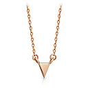 Колье из красного золота, плетение якорное