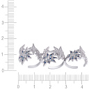 Кольцо из серебра с фианитом