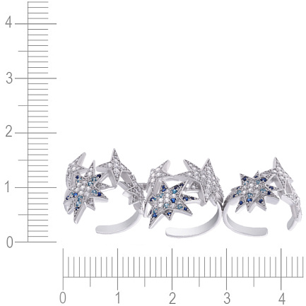 Кольцо из серебра с фианитом