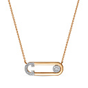 Колье из красного золота с бриллиантами