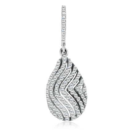 Подвеска из белого золота с бриллиантами